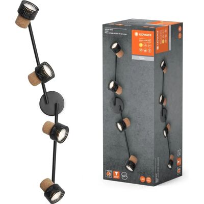 Ledvance - DECOR SPOT CORK NOIR 4x3.4W 927 DIM - Lampe Murale et Plafond LED - Publicité Ledvance - DECOR SPOT CORK NOIR 4x3.4W 927 DIM - Lampe Murale et Plafond LED - Publicité
