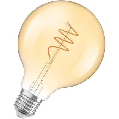 Osram Vintage LED Globelamp - Spiraal filament, Warm wit, E27 Osram Vintage LED Globelamp - Spiraal filament, Warm wit, E27