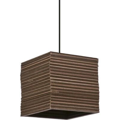 LEDVANCE Decor Kwadratowa Kartonowa Lampa Wisząca E27 Brązowa - Oświetlenie wiszące LEDVANCE Decor Kwadratowa Kartonowa Lampa Wisząca E27 Brązowa - Oświetlenie wiszące