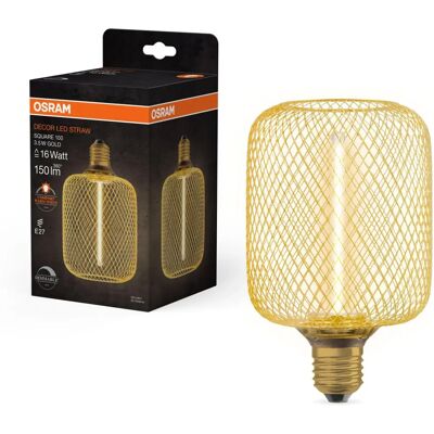 Lampadina LED Ledvance E27 Filament Straw Square Oro - Lampadina LED Lampadina LED Ledvance E27 Filament Straw Square Oro - Lampadina LED