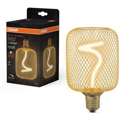 Ampoule LED VANCE E27 Filament Carré Or 170lm DIM 3,5W - Publicité Ampoule LED VANCE E27 Filament Carré Or 170lm DIM 3,5W - Publicité