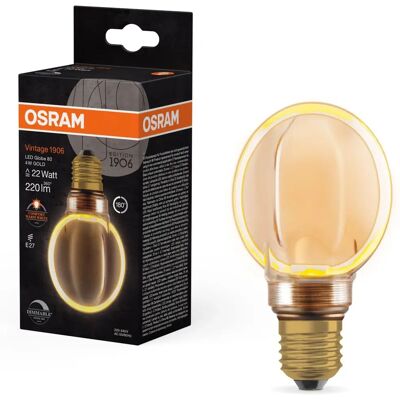 Osram - O-Filament G80 - 4W - 1800K - LEDlamppu Osram - O-Filament G80 - 4W - 1800K - LEDlamppu