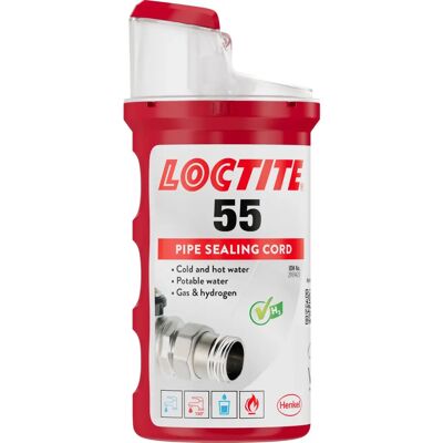 Loctite 55 Pipe Sealing Cord - Non Curing Thread Sealant for Plumbing Pipes Loctite 55 Pipe Sealing Cord - Non Curing Thread Sealant for Plumbing Pipes