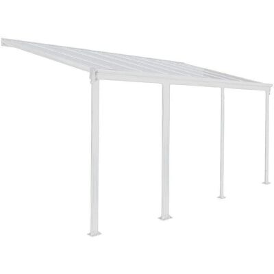 Home Deluxe Tetto di terrazza in policarbonato bianco Home Deluxe Tetto di terrazza in policarbonato bianco