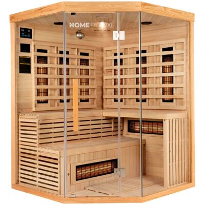 Home Deluxe - Sauna infrarossi in Hemlock - Per 2-3 Persone - Con Riscaldatori a Spettro Completo Home Deluxe - Sauna infrarossi in Hemlock - Per 2-3 Persone - Con Riscaldatori a Spettro Completo