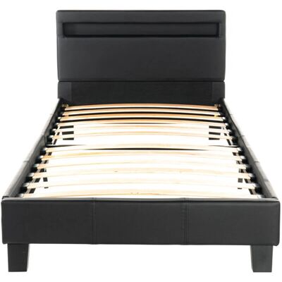 Home Deluxe - Letto LED ASTRO - 90 x 200 cm Nero Home Deluxe - Letto LED ASTRO - 90 x 200 cm Nero