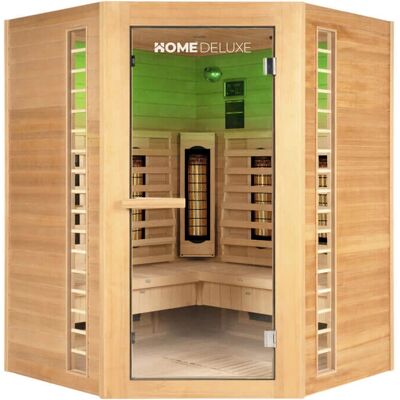 HOME DELUXE REDSUN XXL Deluxe Sauna de infrarrojos - 150x150x190cm HOME DELUXE REDSUN XXL Deluxe Sauna de infrarrojos - 150x150x190cm