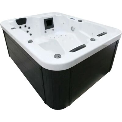 Home Deluxe Jacuzzi en marbre blanc extérieur - 210x160cm - 3 Personnes - Publicité Home Deluxe Jacuzzi en marbre blanc extérieur - 210x160cm - 3 Personnes - Publicité