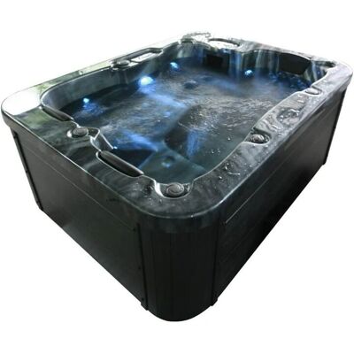 Home Deluxe Vasca Idromassaggio Esterna - 27 Getti - Marmo Nero - Spa Relax Home Deluxe Vasca Idromassaggio Esterna - 27 Getti - Marmo Nero - Spa Relax
