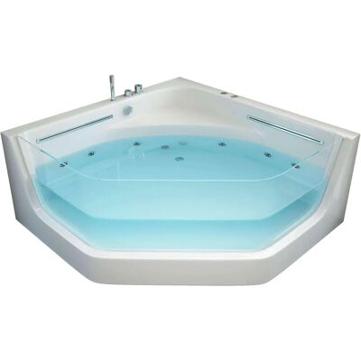 Home Deluxe Pacifico Vasca idromassaggio - 150x150cm - Bianco - Tipo: Jacuzzi Home Deluxe Pacifico Vasca idromassaggio - 150x150cm - Bianco - Tipo: Jacuzzi