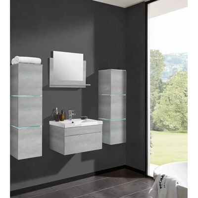 Home Deluxe Wangerooge Conjunto de Muebles de Baño Grís - Baño Home Deluxe Wangerooge Conjunto de Muebles de Baño Grís - Baño