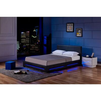 Home Deluxe - Asteroid LED Bed - Negro - 160x200 cm - Cama Home Deluxe - Asteroid LED Bed - Negro - 160x200 cm - Cama