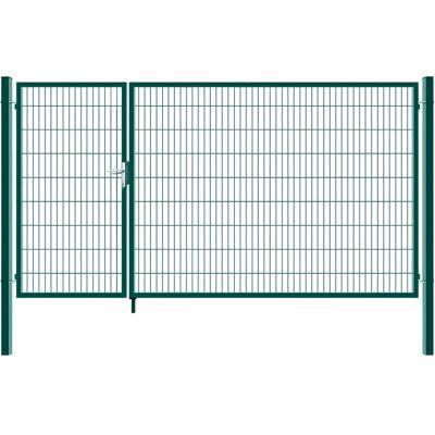 Home Deluxe - Puerta de jardín doble - 180x350cm - Verde Home Deluxe - Puerta de jardín doble - 180x350cm - Verde