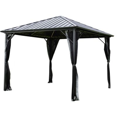 Home Deluxe - AZUR Solar LED Pavillon - 270 x 270 cm - Gartenzelt Home Deluxe - AZUR Solar LED Pavillon - 270 x 270 cm - Gartenzelt