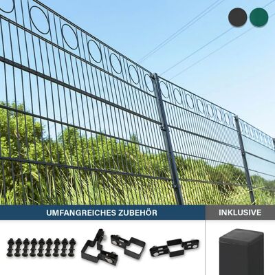 Home Deluxe - Double-Rod Mesh Fence - 200 cm - Valla de jardín Home Deluxe - Double-Rod Mesh Fence - 200 cm - Valla de jardín
