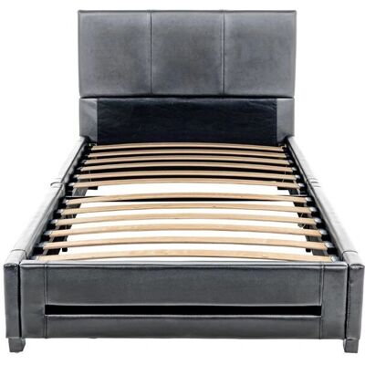 Cama LED ASTEROID - Gris Oscuro - 90 x 200 cm Cama LED ASTEROID - Gris Oscuro - 90 x 200 cm