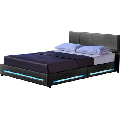 Home Deluxe - ASTEROID - gris oscuro - 140 x 200 cm - Bed Home Deluxe - ASTEROID - gris oscuro - 140 x 200 cm - Bed