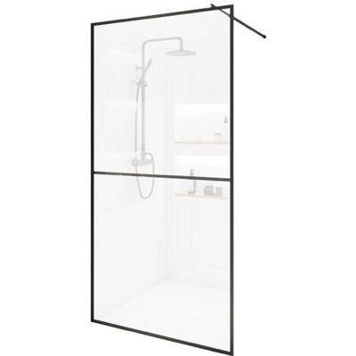 Home Deluxe Baki Negro 2 Rejillas - Mampara de ducha Home Deluxe Baki Negro 2 Rejillas - Mampara de ducha
