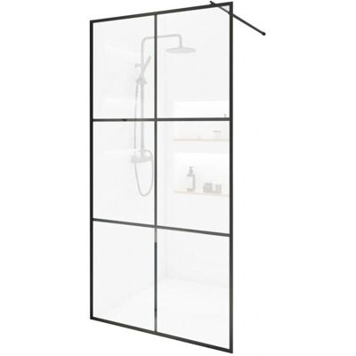 Home Deluxe - BAKI - Negro - 150x200cm - Mampara de ducha Home Deluxe - BAKI - Negro - 150x200cm - Mampara de ducha