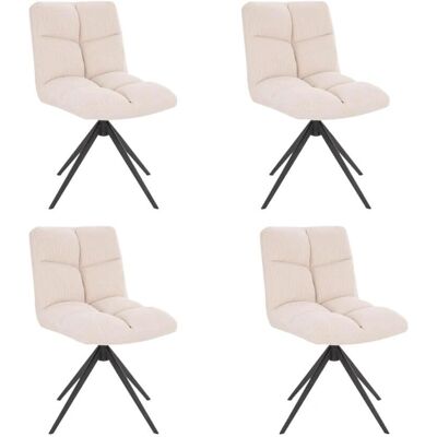 Home Deluxe Silla Giratoria NODA Beig de Comedor - Silla de comedor Home Deluxe Silla Giratoria NODA Beig de Comedor - Silla de comedor