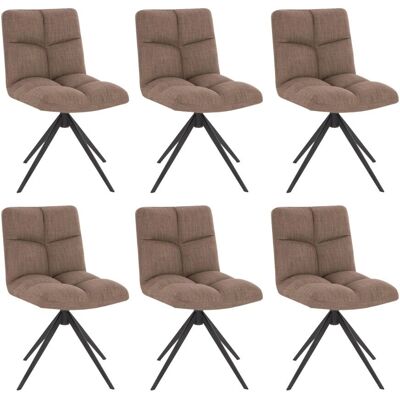 Silla de comedor giratoria NODA - Gris/Marrón Silla de comedor giratoria NODA - Gris/Marrón