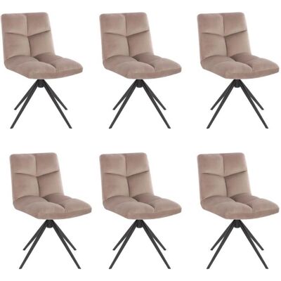 Home Deluxe NODA Drehbarer Esszimmerstuhl - 6er Set Home Deluxe NODA Drehbarer Esszimmerstuhl - 6er Set