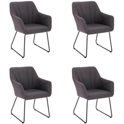 Chaise de salle à manger Home Deluxe PAKU Anthracite - Publicité Chaise de salle à manger Home Deluxe PAKU Anthracite - Publicité
