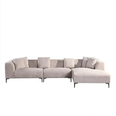 Home Deluxe Torino Sofá en Forma de L Beige - Comodidad y Diseño Moderno Home Deluxe Torino Sofá en Forma de L Beige - Comodidad y Diseño Moderno