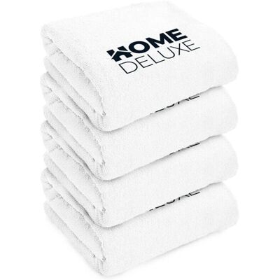 Home Deluxe Toallas Blancas - Juego de 4 70x140cm Home Deluxe Toallas Blancas - Juego de 4 70x140cm