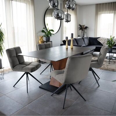 Home Deluxe NODA 2-Pack Draaibare Eetkamerstoelen - Eetkamerstoel Home Deluxe NODA 2-Pack Draaibare Eetkamerstoelen - Eetkamerstoel