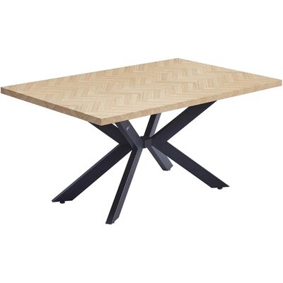 Mesa de comedor cuadrada Avencia - Roble espina de pescado - 160x100cm Mesa de comedor cuadrada Avencia - Roble espina de pescado - 160x100cm