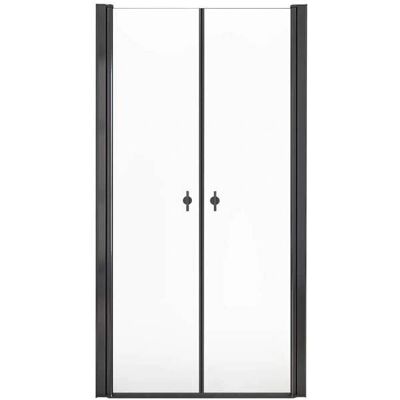 HOME DELUXE - LAVEA - Negro - 90x195 cm - Puerta de ducha HOME DELUXE - LAVEA - Negro - 90x195 cm - Puerta de ducha