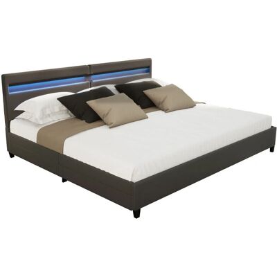 Home Deluxe Letto familia grigio scuro con LED - Letto Home Deluxe Letto familia grigio scuro con LED - Letto