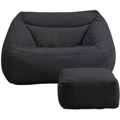 COZY Modell - Samt Couch - Sitzsack mit Hocker - Sitzsack mit Hocker COZY Modell - Samt Couch - Sitzsack mit Hocker - Sitzsack mit Hocker