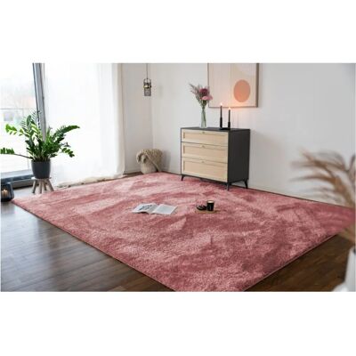 Alfombra de pelo largo rosa antiguo Home Deluxe - Alfombra Alfombra de pelo largo rosa antiguo Home Deluxe - Alfombra