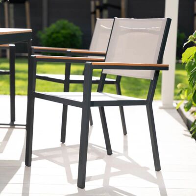 Silla de jardín Home Deluxe - Resistente a la intemperie, Apilable, UV resistente Silla de jardín Home Deluxe - Resistente a la intemperie, Apilable, UV resistente