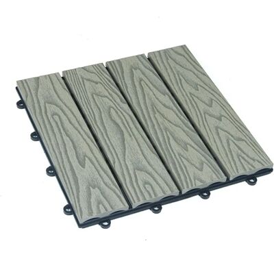 Home Deluxe - Bavaro Premium WPC - antiek 30 x 30 cm - Tile Home Deluxe - Bavaro Premium WPC - antiek 30 x 30 cm - Tile