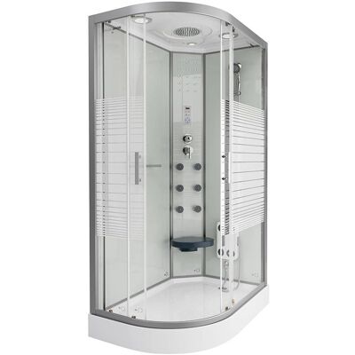 Home Deluxe Cabina de ducha White Pearl - 120x80cm, Izquierda Home Deluxe Cabina de ducha White Pearl - 120x80cm, Izquierda