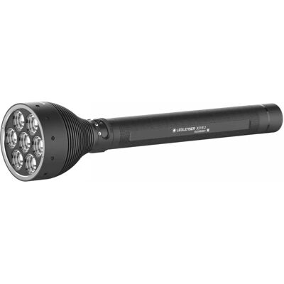 Lanterna de mão preta Ledlenser X21R - Holofote de busca Lanterna de mão preta Ledlenser X21R - Holofote de busca