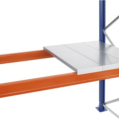 SCHULTE Stahlpaneelregal - Tiefe 1100mm, Länge 3900mm - Regalfach SCHULTE Stahlpaneelregal - Tiefe 1100mm, Länge 3900mm - Regalfach