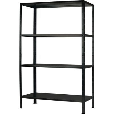 Étagère Schulte Regalwelt 4 niveaux noire 180x100x35cm - Publicité Étagère Schulte Regalwelt 4 niveaux noire 180x100x35cm - Publicité