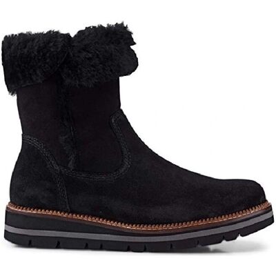 Gabor Stivali In Pelle Nabuk Nero Con Zip - boots Gabor Stivali In Pelle Nabuk Nero Con Zip - boots