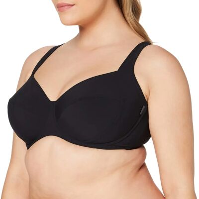 Top Bikini Rosa Faia Sibel - Wspierający z Fiszbami Czarny Top Bikini Rosa Faia Sibel - Wspierający z Fiszbami Czarny