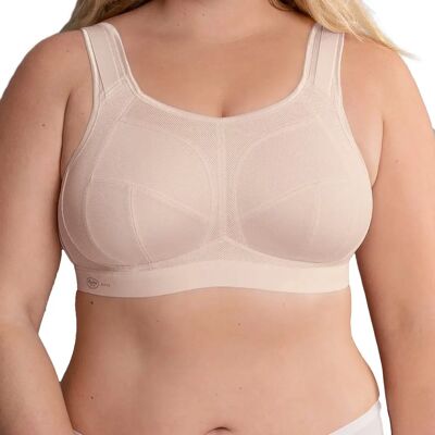 Anita F-K Beige Sports Bra - Max Support - Seamless Fit - Sports Type Anita F-K Beige Sports Bra - Max Support - Seamless Fit - Sports Type
