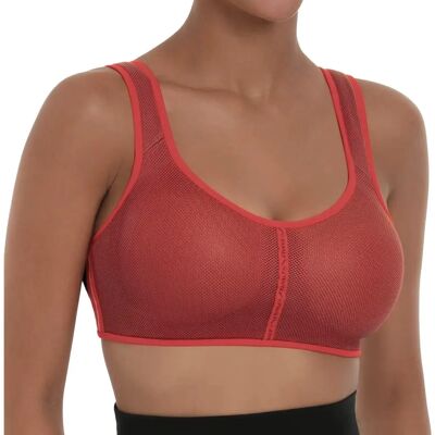 Anita 38D Red Sports Bra - Breathable Mesh Anita 38D Red Sports Bra - Breathable Mesh