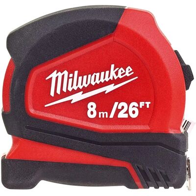 Cinta métrica compacta Milwaukee - 8m, 25mm, Duradera Cinta métrica compacta Milwaukee - 8m, 25mm, Duradera
