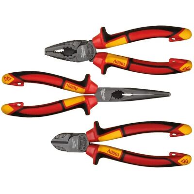Milwaukee VDE pihdit - 3 osaa - Todistettu 10 000V asti Milwaukee VDE pihdit - 3 osaa - Todistettu 10 000V asti