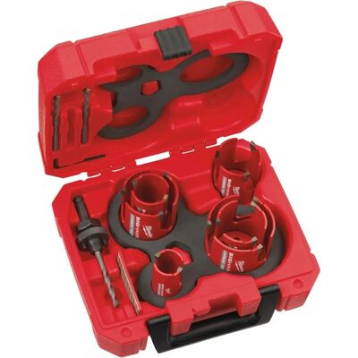 Set de sierras de corona Milwaukee - 10 piezas Set de sierras de corona Milwaukee - 10 piezas