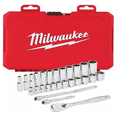 Milwaukee Modell 4932464945 3/8 Zoll Ratschen-Steckschlüsselsatz - Steckschlüsselsatz Milwaukee Modell 4932464945 3/8 Zoll Ratschen-Steckschlüsselsatz - Steckschlüsselsatz