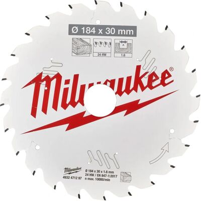 Milwaukee Modell 184/30 mm 24 Tänder - Cirkel sågblad för Trä Milwaukee Modell 184/30 mm 24 Tänder - Cirkel sågblad för Trä